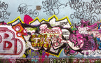 Street Graffiti Wallpaper : Colorful Spray Paint Wall Mural - flat design