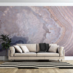 Quartz Crystal Wallpaper : Lilac Gemstone Texture Mural - View 5