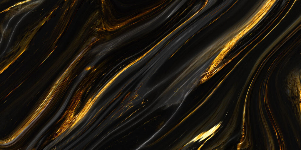 Black Gold Marble Wallpaper : Liquid Stone Mural - flat design