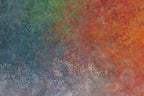 Teal and Copper Abstract Wallpaper : Painterly Texture Mural - flat design