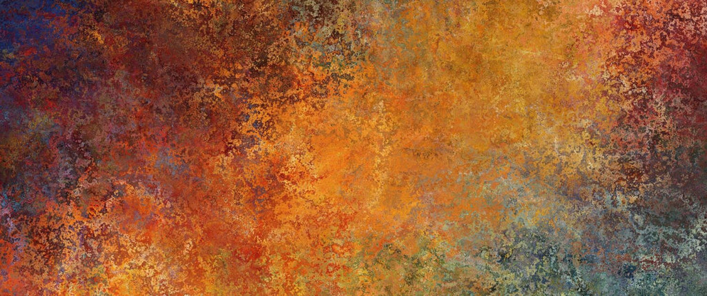 Gold and Copper Abstract Wallpaper : Textured Painted Wall Mural - flat design