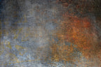 Blue and Copper Concrete Wallpaper : Industrial Texture Mural - flat design
