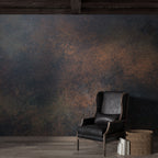 Black Copper Concrete Wallpaper : Raw Industrial Texture Mural