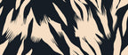 Black and Cream Brush Wallpaper : Abstract Tiger Stripe Mural - flat design