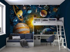 Solar System Wallpaper : Planets and Galaxy Kids Mural - View 2