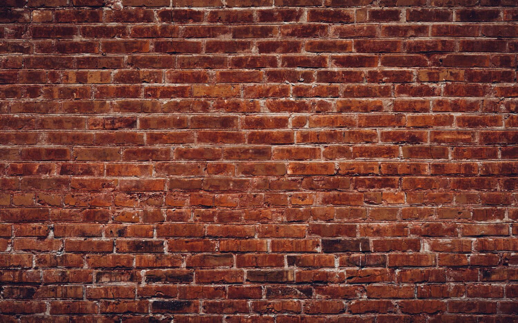 Red Brick Wallpaper : Classic Brick Wall Mural - flat design