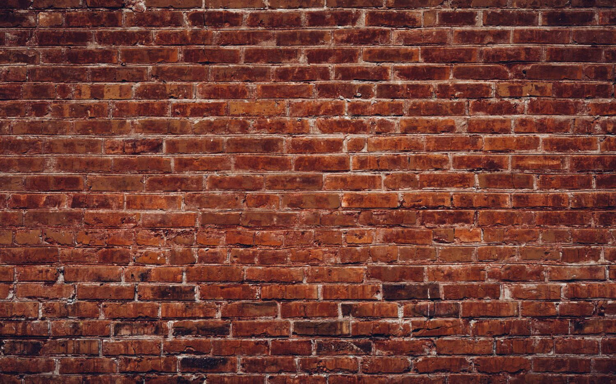 Red Brick Wallpaper : Classic Brick Wall Mural - flat design