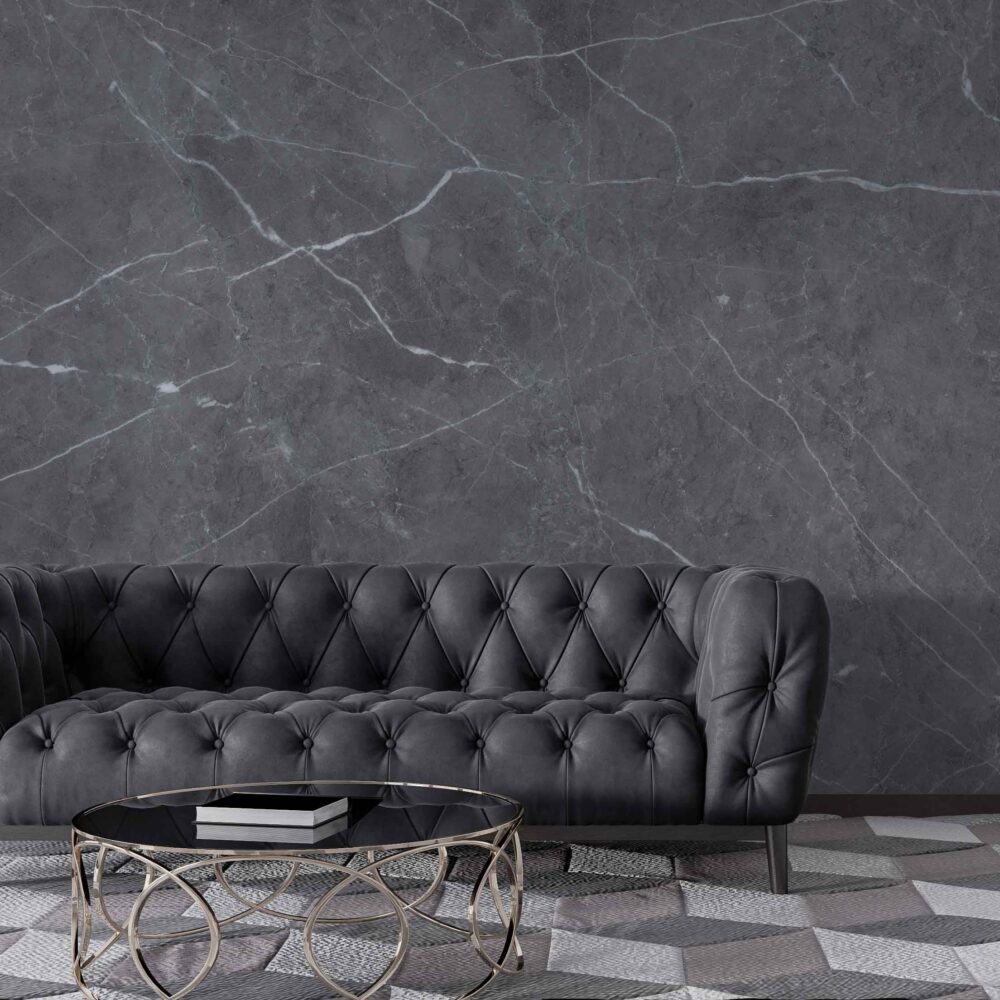 Grey Marble Wallpaper : Natural Stone Texture Mural