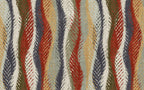 Woven Kilim Wallpaper : Colorful Wave Textile Pattern Mural - flat design