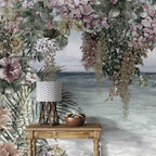 Hanging Roses Sea View Wallpaper : Floral Arch over Water Mural - View 4