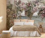 Hanging Roses Sea View Wallpaper : Floral Arch over Water Mural