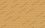 Mustard Boho Wallpaper : Ethnic Scallop Pattern - View 2