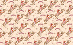 Rodeo Cowgirl Wallpaper : Retro Western Pattern Mural - flat design