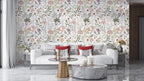 Ditsy Wildflower Wallpaper : Colorful Small Floral Pattern Mural