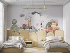Fairytale Castle Wallpaper : Watercolor Storybook Kids Mural - View 4