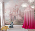 Pink Castle Wallpaper : Fairytale Dream Palace Kids Mural