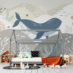 Whale Wallpaper : Under the Sea Kids Mural