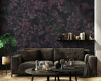 Dark Purple Foliage Wallpaper : Dense Leaf Wall Mural - View 2