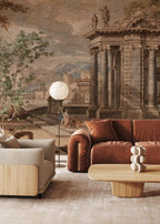 Ancient Rome Harbour Wallpaper : Classical Landscape Painting Mural - View 2