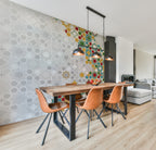 Moroccan Star Tile Wallpaper : Geometric Mosaic Mural - View 3