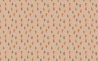 Hula Girl Wallpaper : Retro Hawaiian Pattern on Peach Mural - flat design
