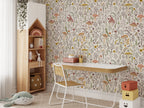 Mushroom Garden Wallpaper : Wildflower Folk Pattern