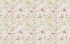 Mushroom Garden Wallpaper : Wildflower Folk Pattern - View 2
