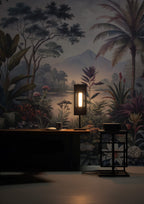 Tropical Garden Wallpaper : Lush Jungle and Lake Scenery Mural - View 3