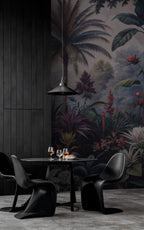 Tropical Garden Wallpaper : Lush Jungle and Lake Scenery Mural - View 4