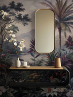 Tropical Garden Wallpaper : Lush Jungle and Lake Scenery Mural - View 5