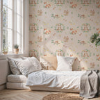Woodland Animals Wallpaper : Fox, Bear and Squirrel Nursery Pattern Mural