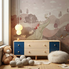 Elephant Friends Wallpaper : Pastel Hills Kids Mural - View 5