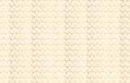 Gold Art Deco Wallpaper : Scallop Fan Pattern - View 2