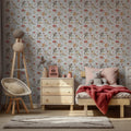 Cute Squirrel Wallpaper : Woodland Friends Kids Pattern Mural