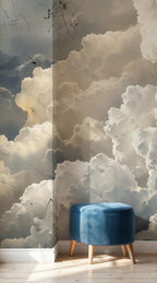 Cloud Wallpaper : Dramatic Sky Painting Mural - View 4