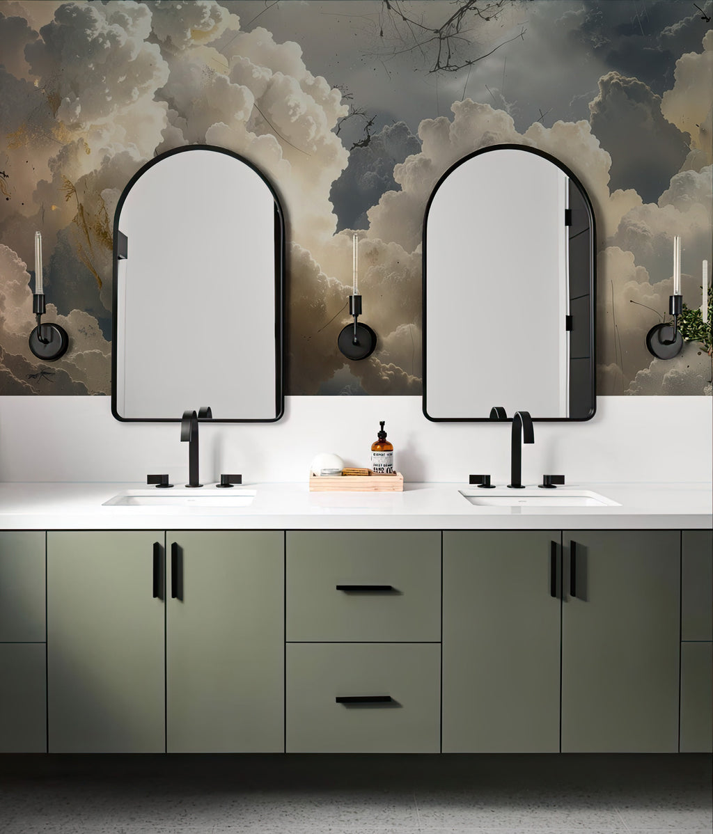 Cloud Wallpaper : Dramatic Sky Painting Mural - View 3