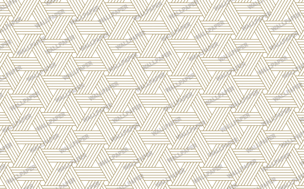 Minimal Gold Line Wallpaper : Cream Dash and Dot Textured Mural - View 2