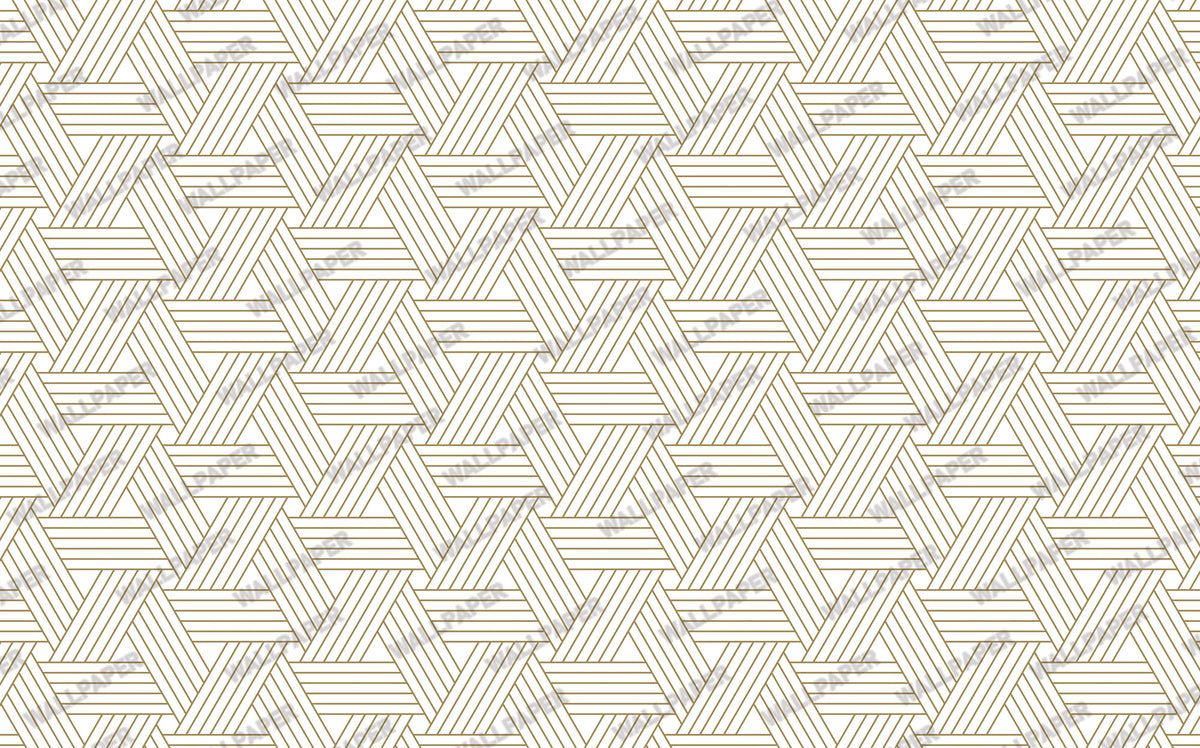 Minimal Gold Line Wallpaper : Cream Dash and Dot Textured Mural - View 2