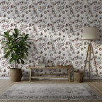 Cotton Flower Wallpaper : White Branch Neutral Wall Mural - View 3
