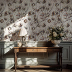 Cotton Flower Wallpaper : White Branch Neutral Wall Mural - View 4