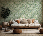 Green Leaf Wallpaper : Fresh Watercolour Foliage Wall Mural - View 4