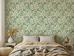 Green Leaf Wallpaper : Fresh Watercolour Foliage Wall Mural - View 5