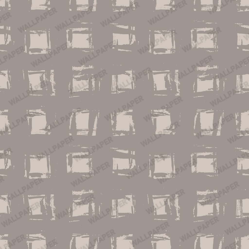 Brushed Square Wallpaper : Taupe Geometric Texture Wall Mural - View 2
