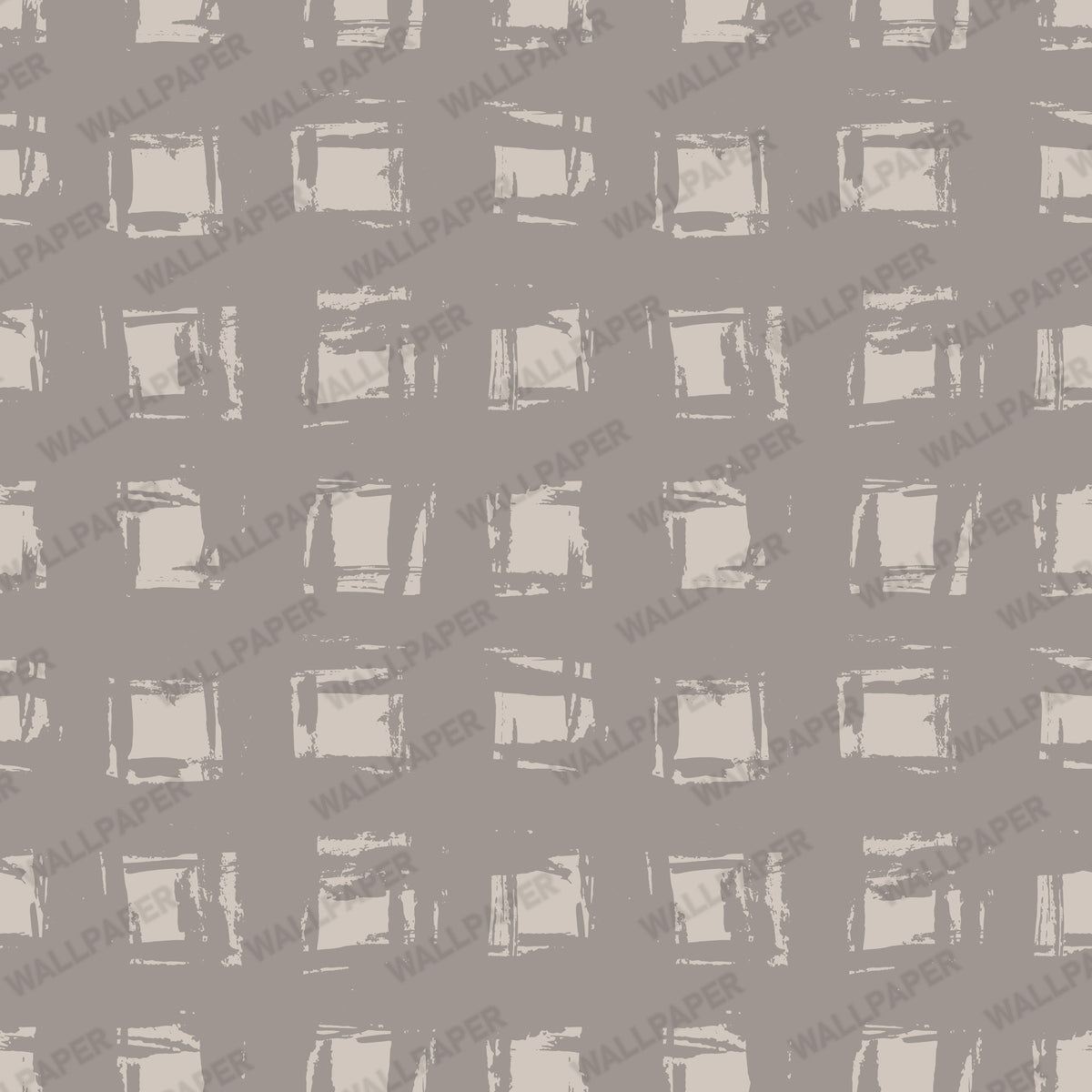 Brushed Square Wallpaper : Taupe Geometric Texture Wall Mural - View 2