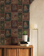 Indian Panel Wallpaper : Jewel Tone Miniature Tile Wall Mural - View 4