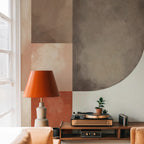 Terracotta Arch Wallpaper : Mid Century Geometric Shapes Mural - View 4