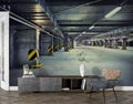 Underground Parking Wallpaper : 3D Garage Perspective Mural