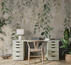 Hanging Eucalyptus Wallpaper : Trailing Green Vine Wall Mural