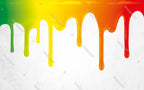 Dripping Paint Wallpaper : Rainbow Drip Kids Mural - View 2