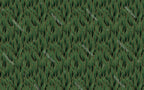 Green Leaf Wallpaper : Gold Outline Emerald Leaves Pattern - View 2